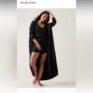 Modal black Athleta long Robe